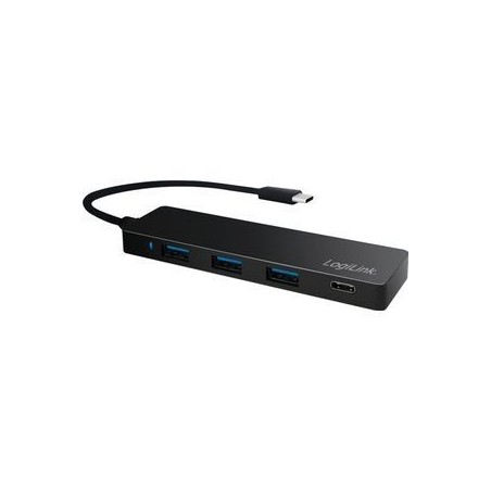 LogiLink Ultra-slim USB-C 3.1 hub Sort